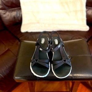 Black and white Sandals